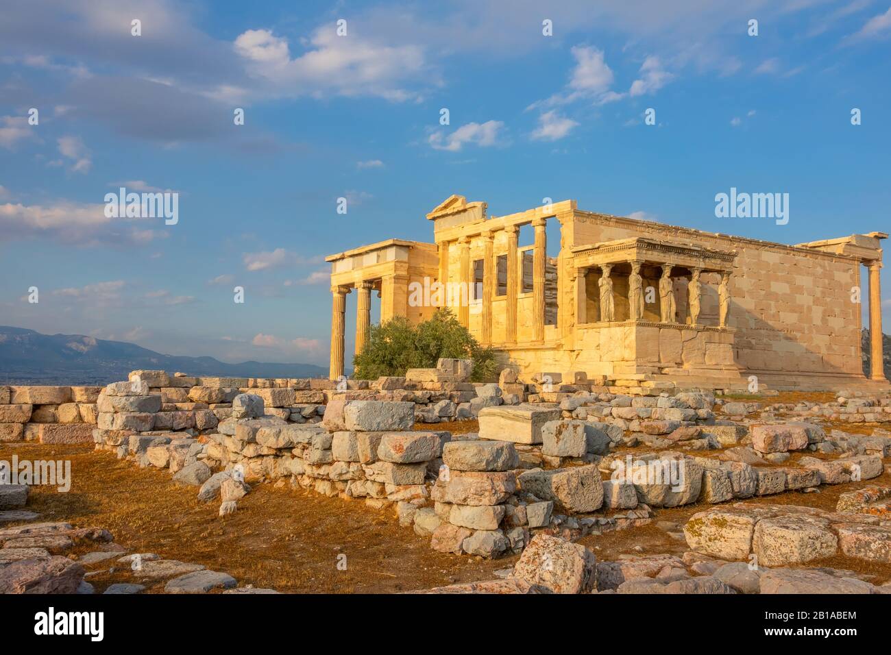 Greece. Athens. Parthenon hill. Erechtheion temple Stock Photo