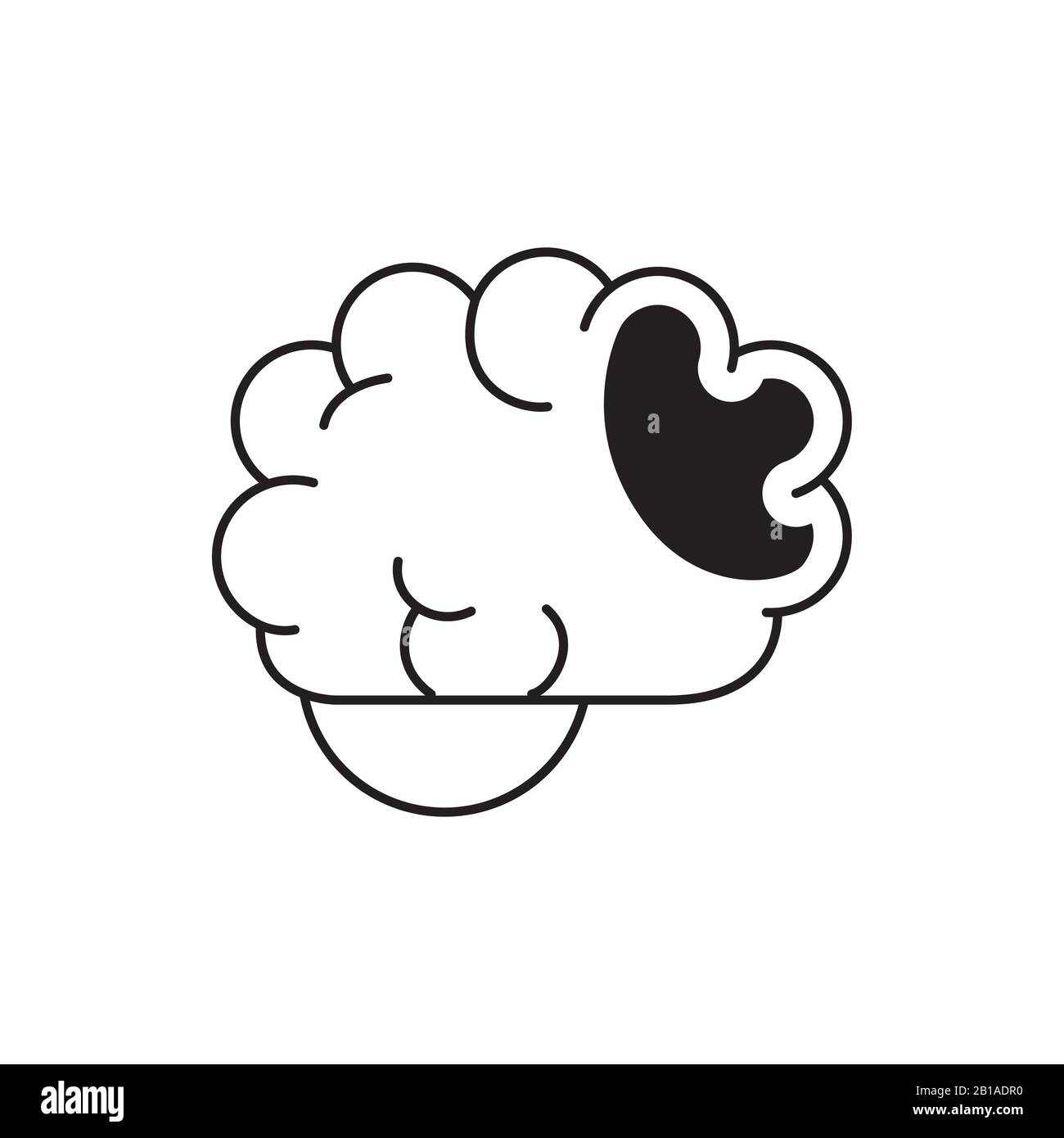 Conceptual image of human brain Stock Vector Images - Alamy