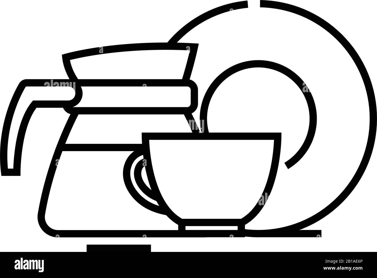 Cookware line icon, concept sign, outline vector illustration, linear ...