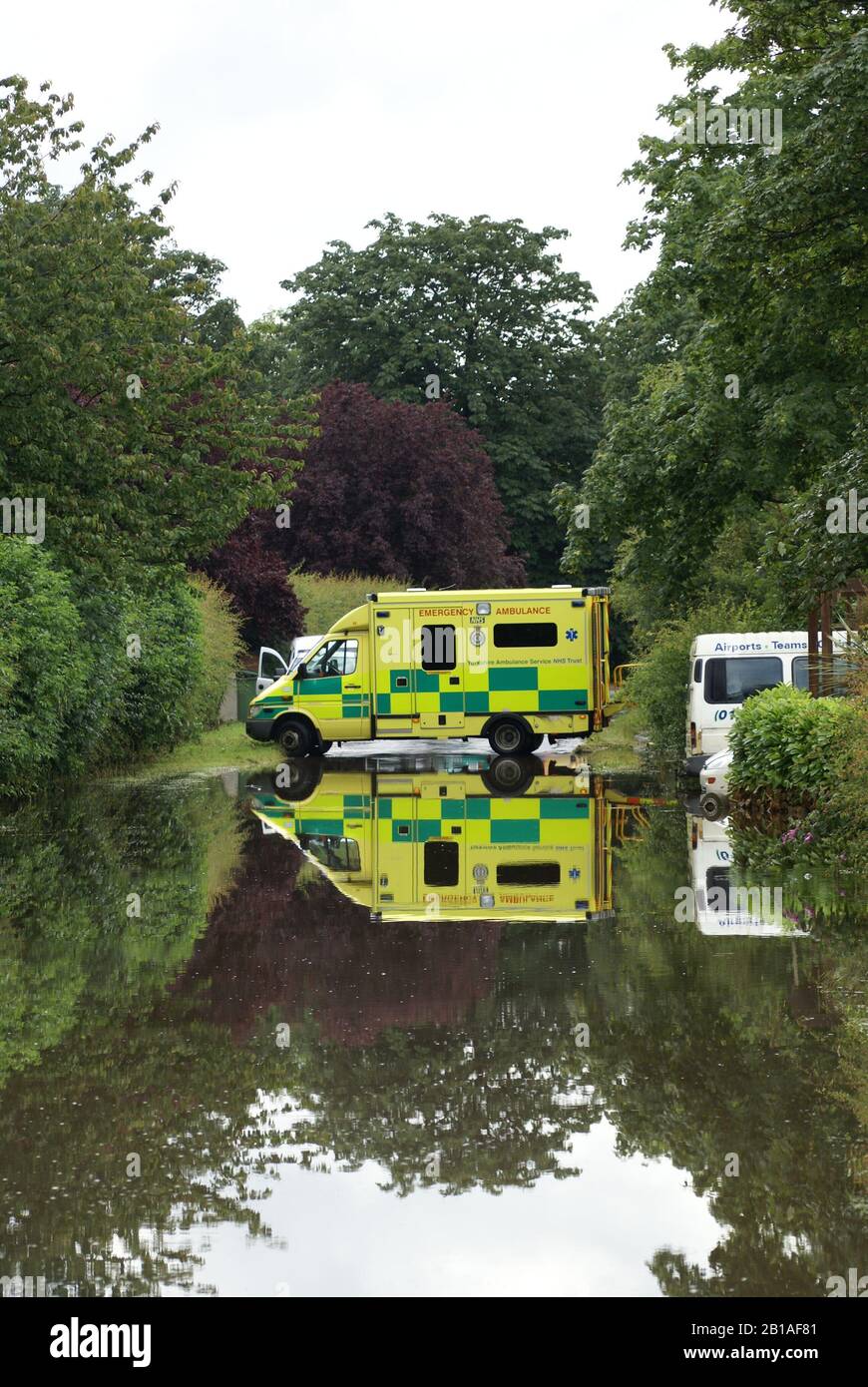 York flooding, north yorkshire Stock Photo