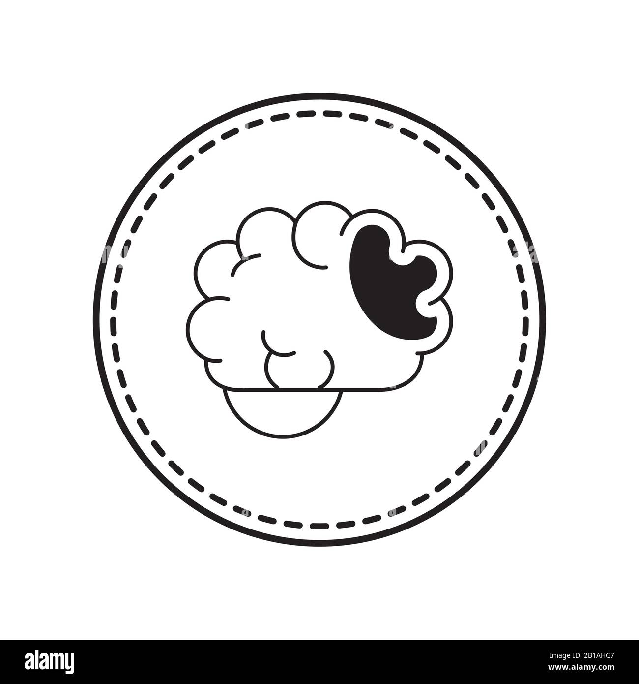 Isolated brain icon vector design Stock Vector Image & Art - Alamy