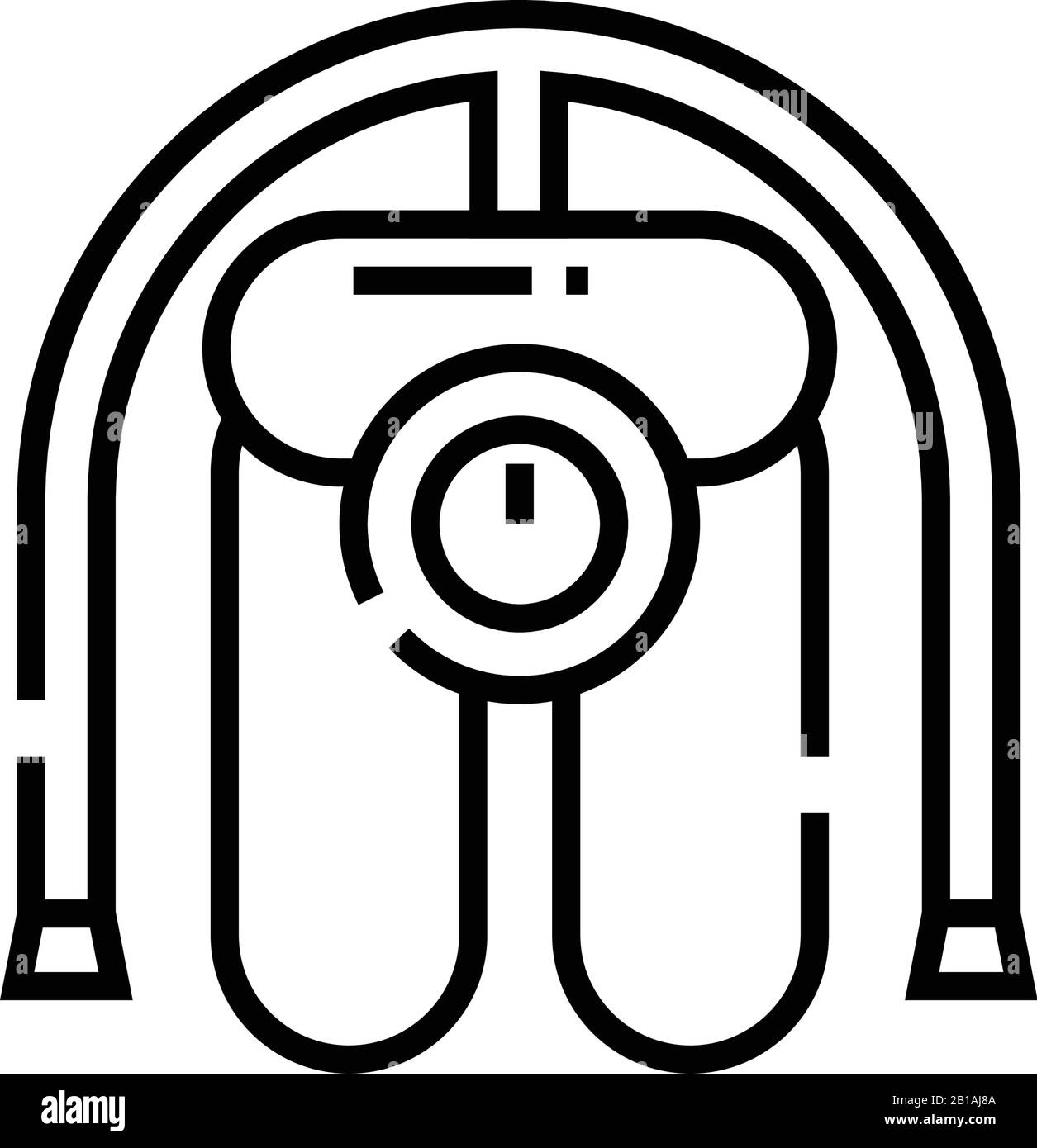 Constructions line icon, concept sign, outline vector illustration ...