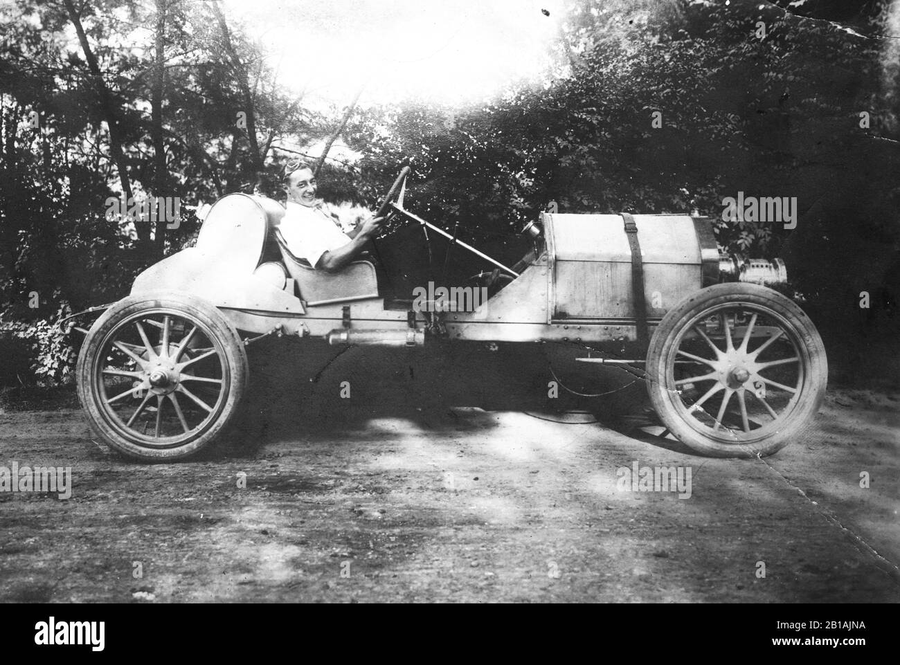 Mercer Automobile Company racer, c. 1914.  This was a high-performance car.  Mercer touring and sports cars were built, from 1909 to 1925, in New Britain, Connecticut.   To see my other vintage images, Search:  Prestor  vintage  vehicle Stock Photo