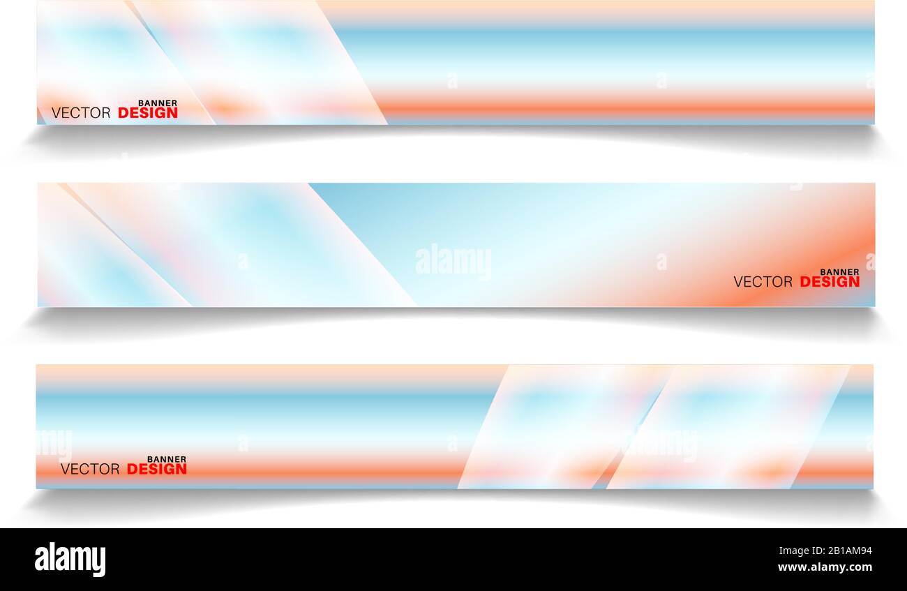 Abstract vector design banner template with light effect background Stock Vector