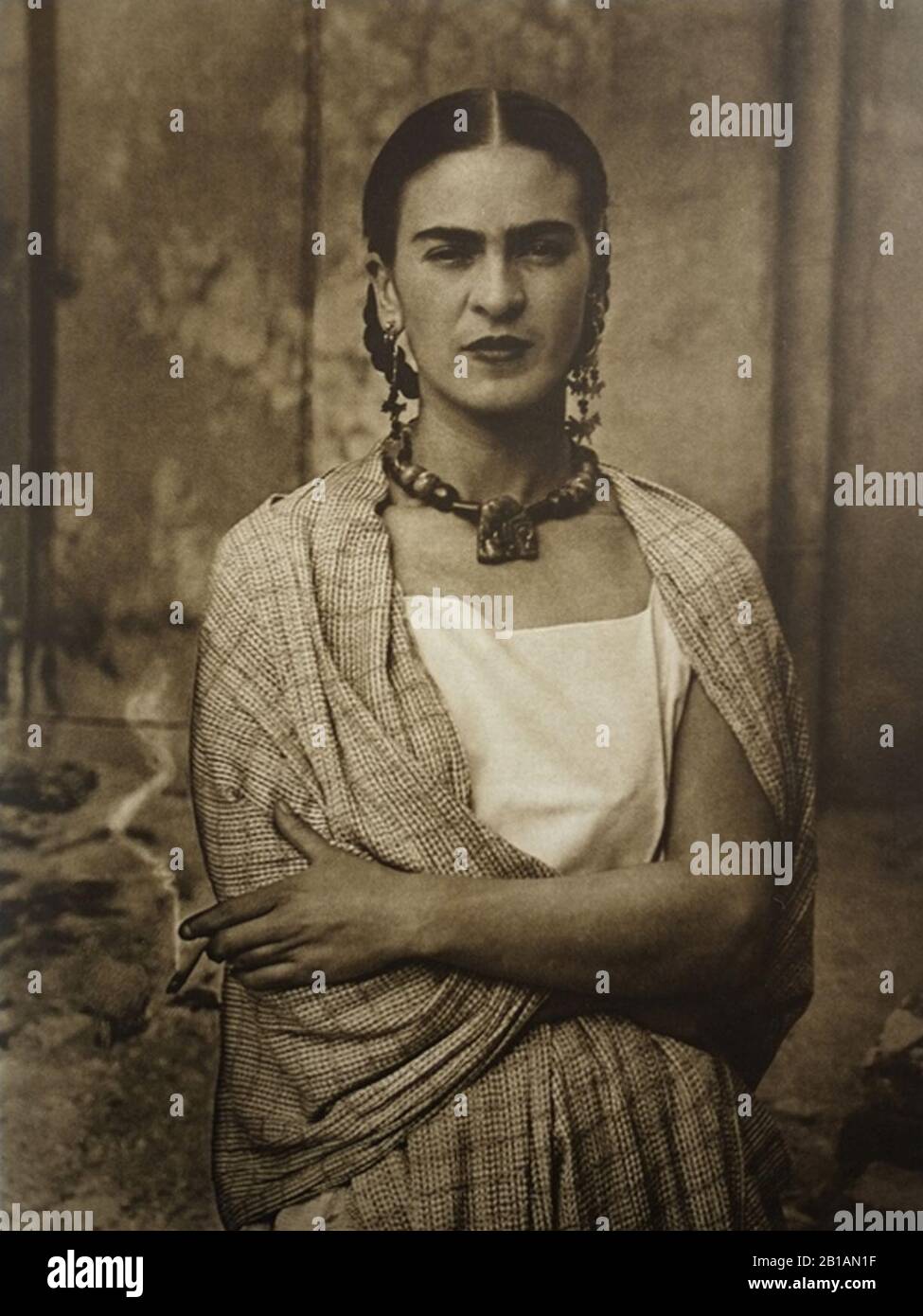 Frida Kahlo, by Guillermo Kahlo 3. Stock Photo