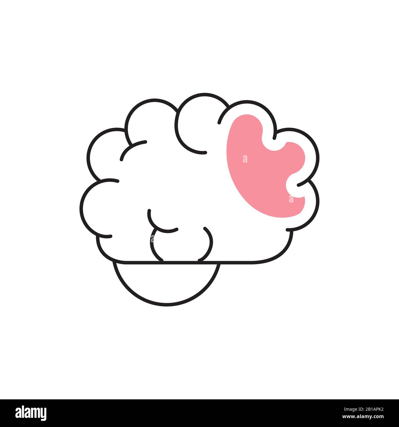 Isolated brain icon vector design Stock Vector Image & Art - Alamy