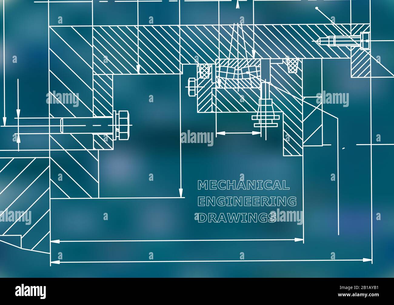 Mechanical engineering. Technical illustration. Backgrounds of ...