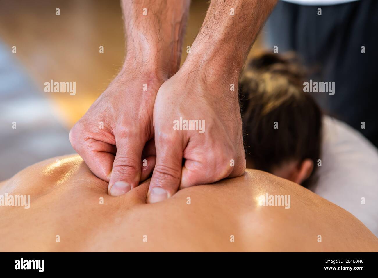 Premium Photo  Closeup of therapist massaging man's neck during