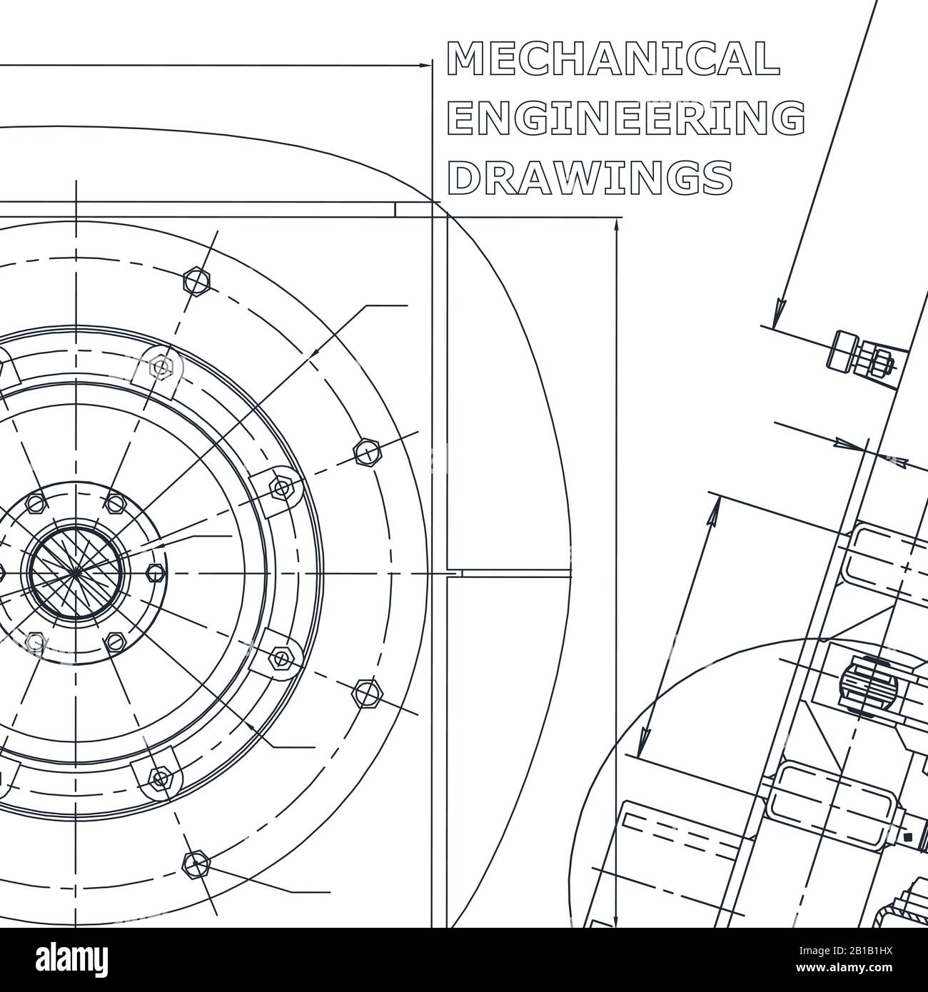Corporate Identity. Blueprint. Vector engineering illustration. Cover ...