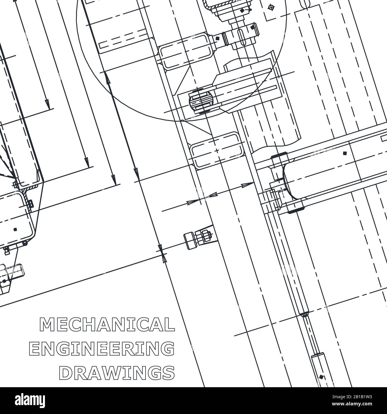 Blueprint. Vector engineering illustration. Technical illustrations ...
