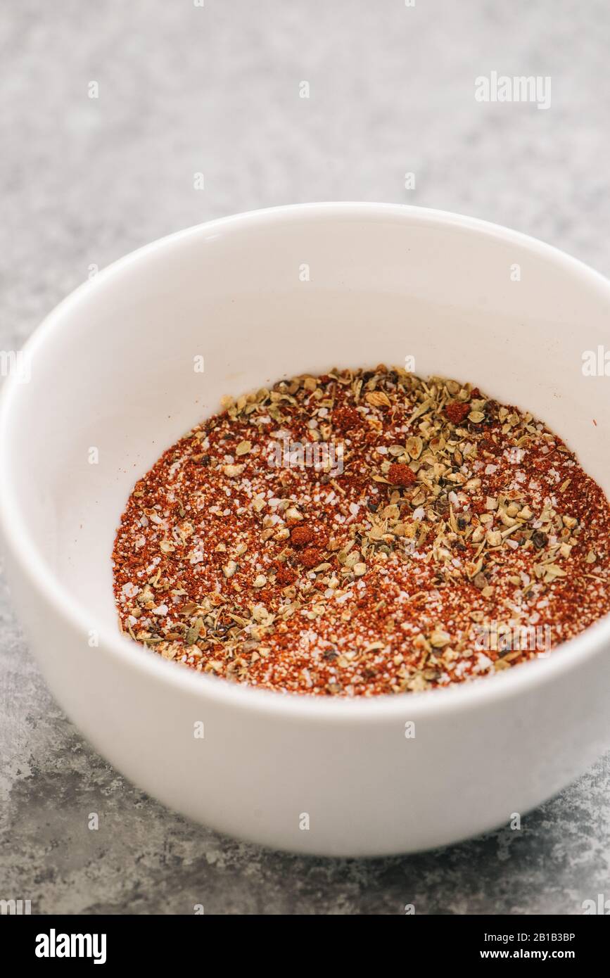 Chili spice blend close up Stock Photo Alamy