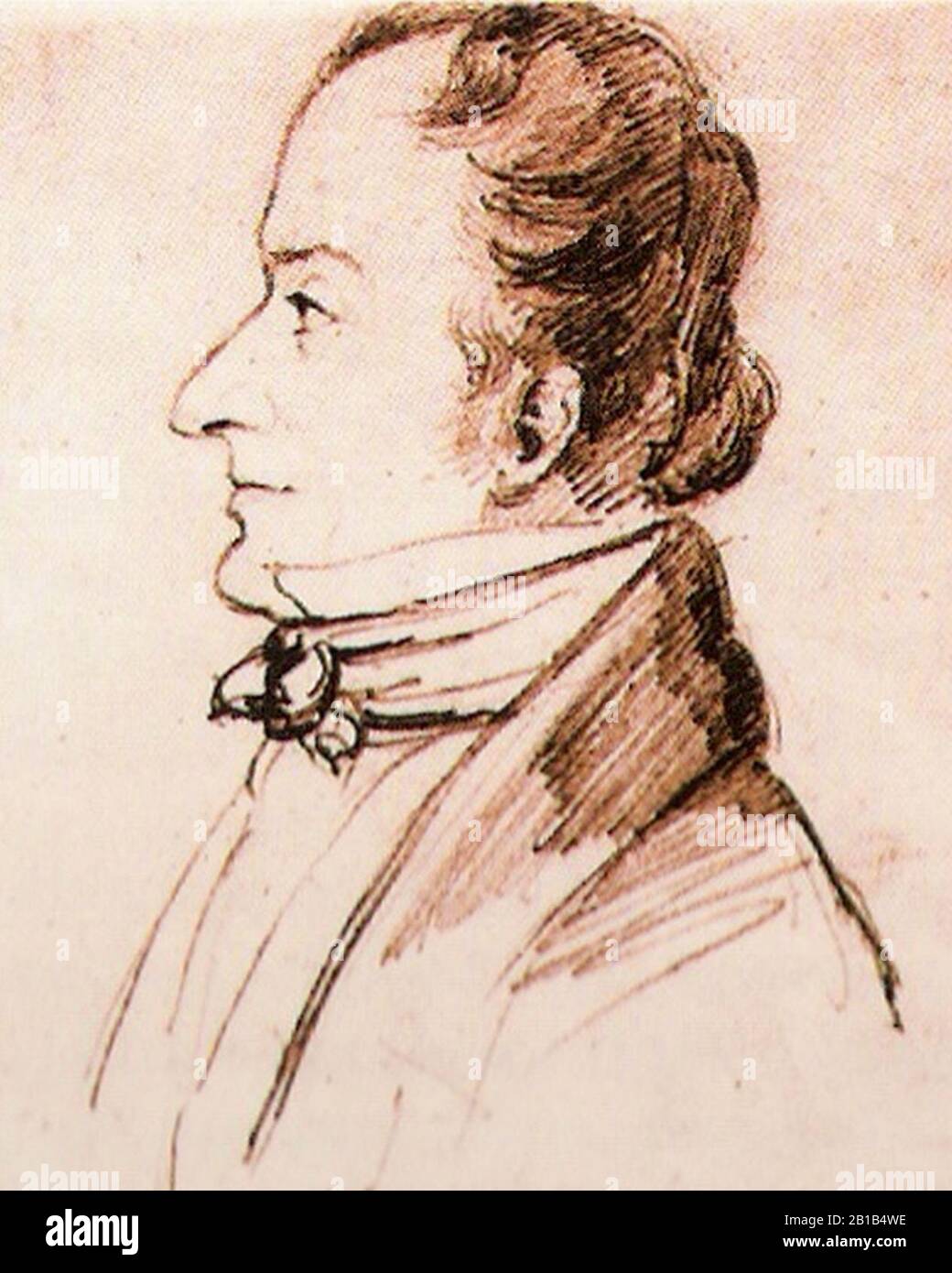 Friedrich Wieck um 1838 Stock Photo Alamy