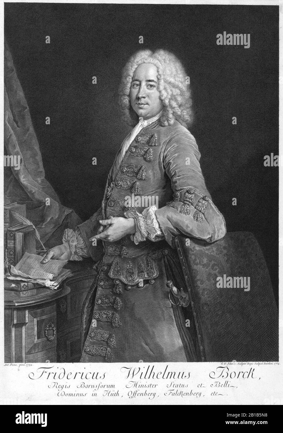 Friedrich wilhelm von borcke Stock Photo Alamy