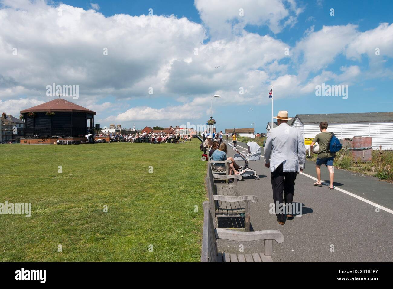 Senior man walking along shore hi-res stock photography and images - Alamy