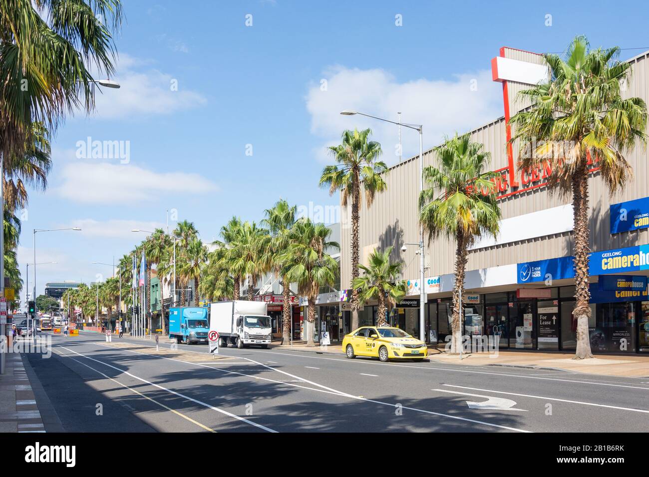 Moorabool Street, Geelong, Grant County, Victoria, Australia Stock