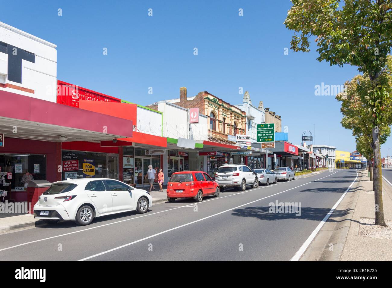 Murray Street, Colac, Western District, Victoria, Australia Stock Photo