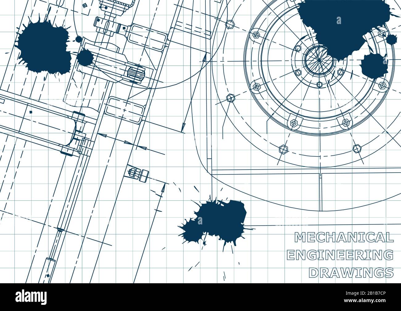 Engineering Work Vector Vector banner engineering drawing hi-res stock photography and images ...
