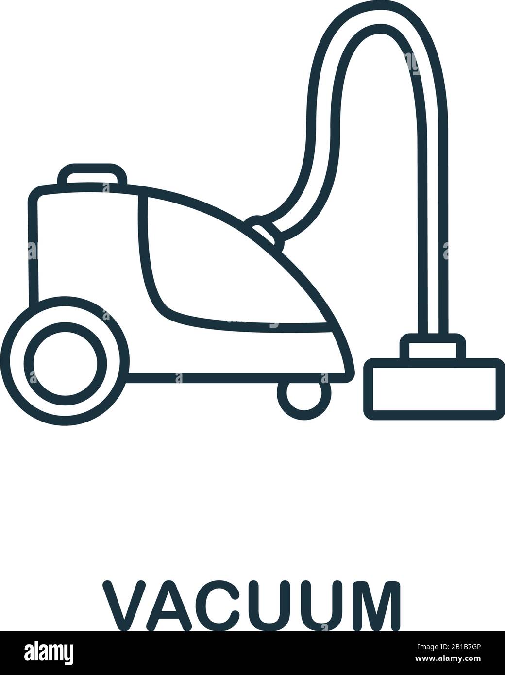 Vacuum icon from cleaning collection. Simple line element Vacuum symbol