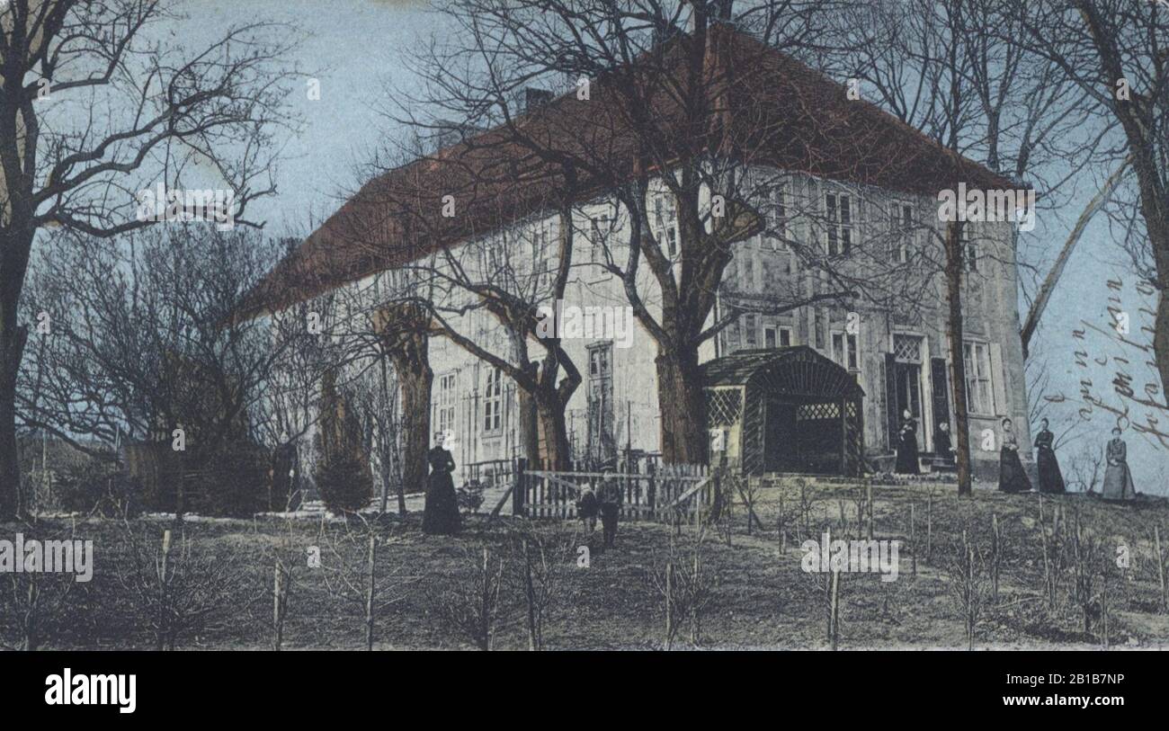 Friesack, Wirtschaftsgebäude, ca. 1900. Stock Photo