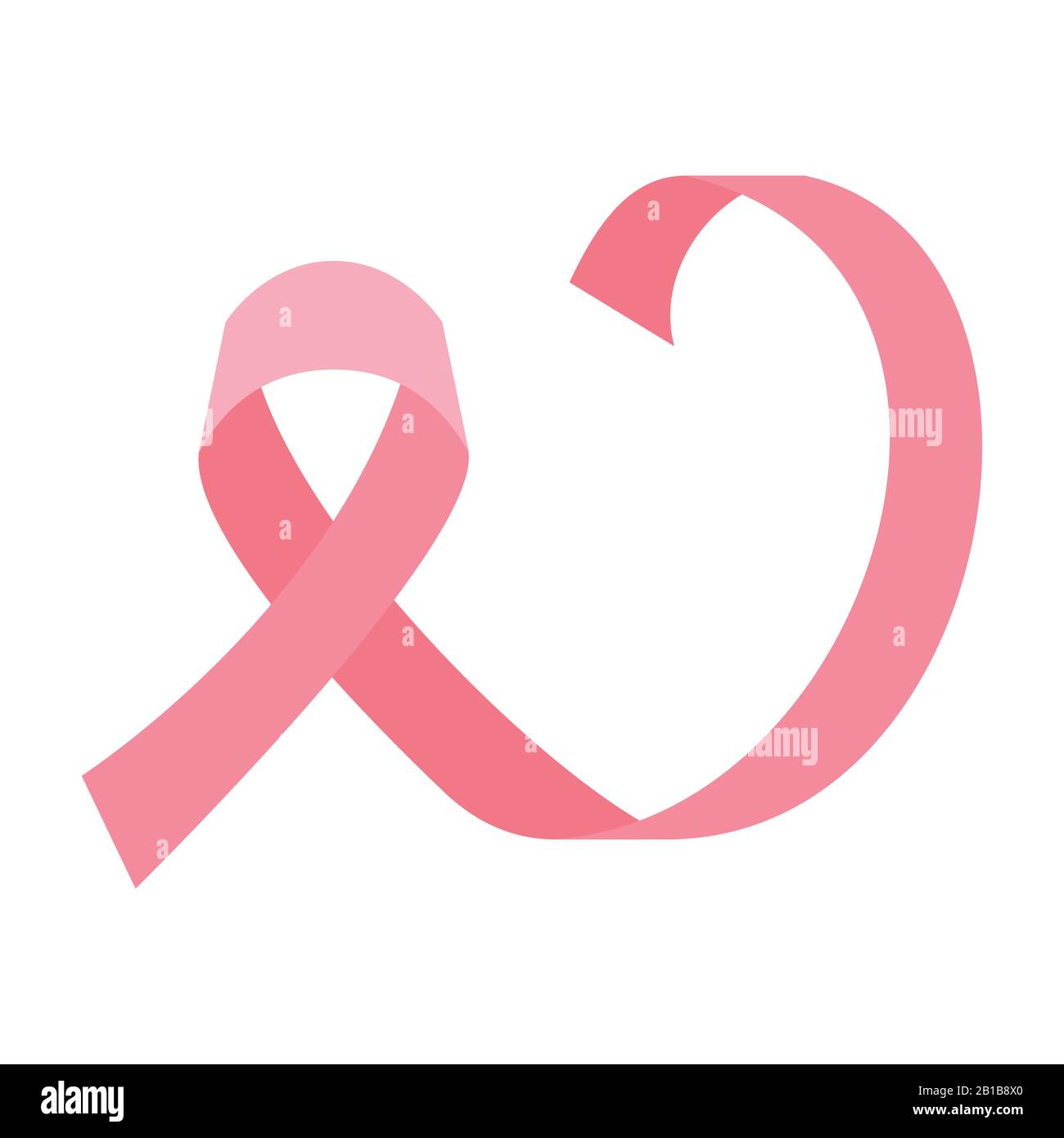 Pink ribbon of world cancer day vector design Stock Vector Image & Art ...