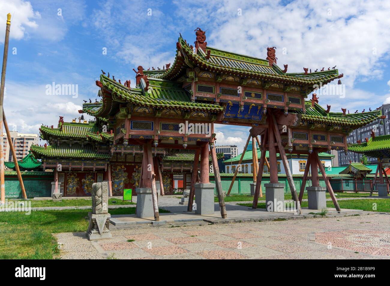 Winter Palace of Bogd Khan in Mongolia Stock Photo