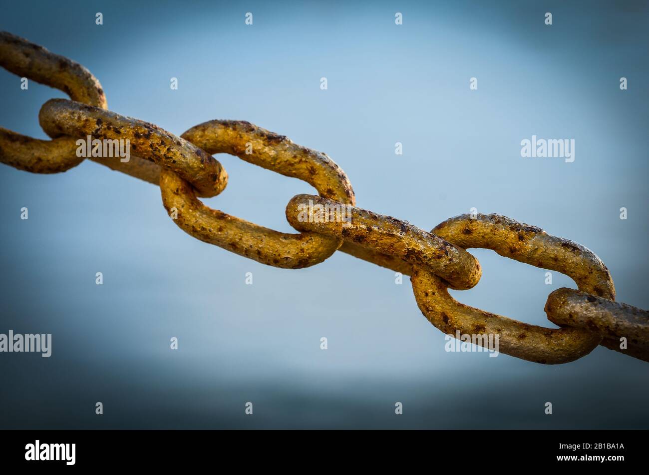old chain close up view Stock Photo