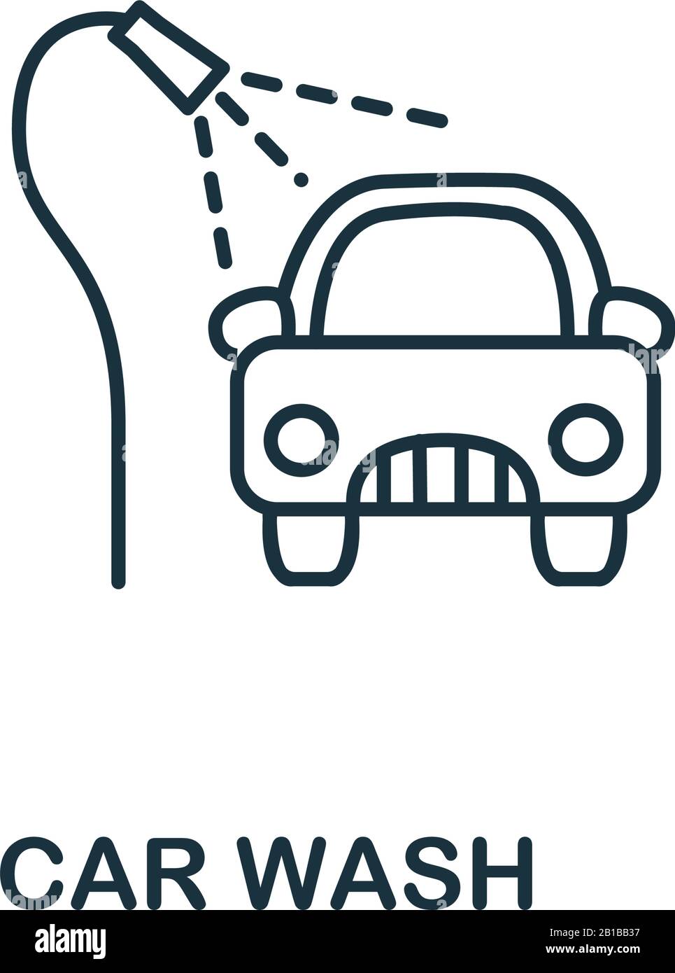 Car Wash icon from cleaning collection. Simple line element Car Wash