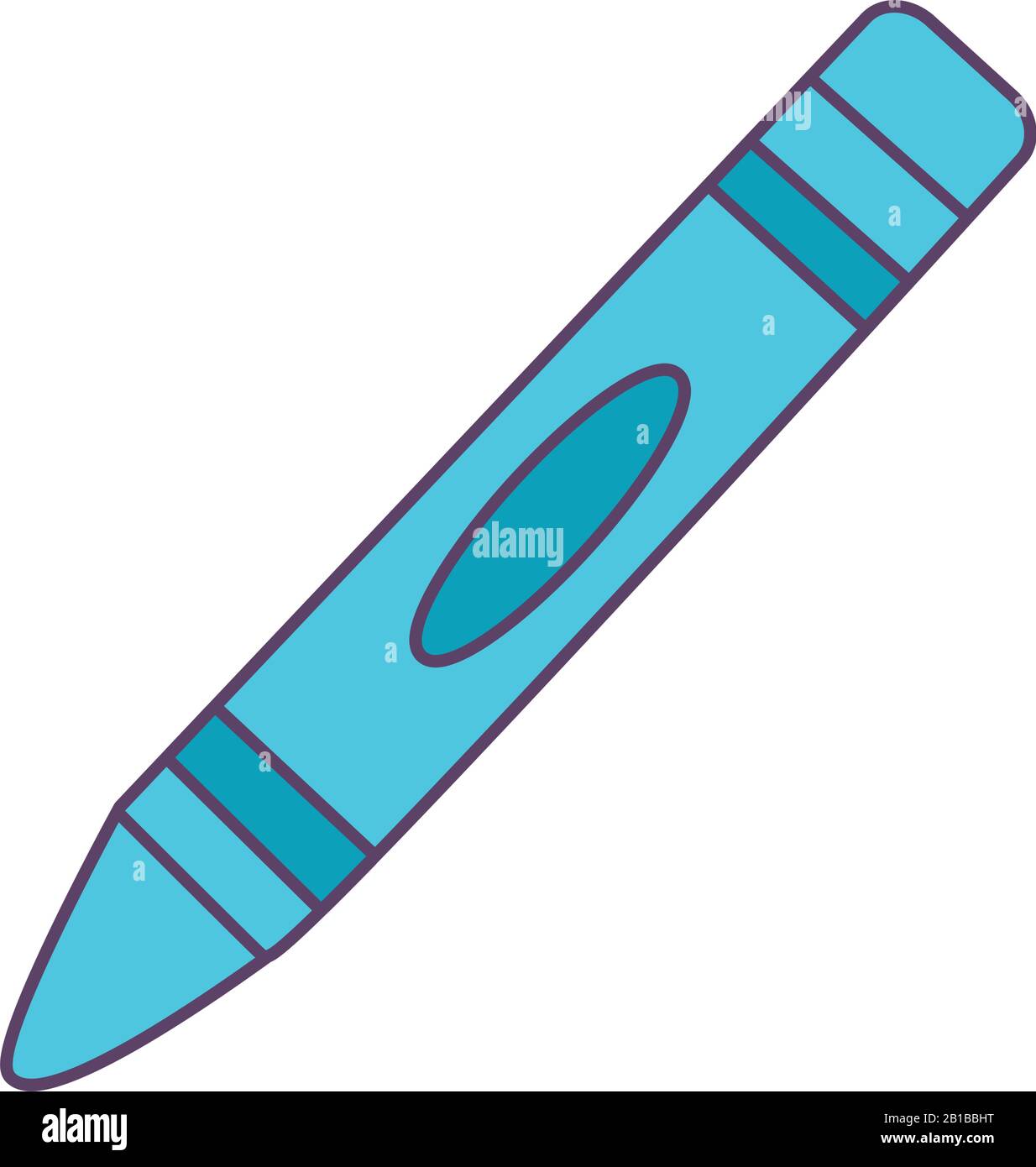crayon line and fill style icon design, Tool write office object ...