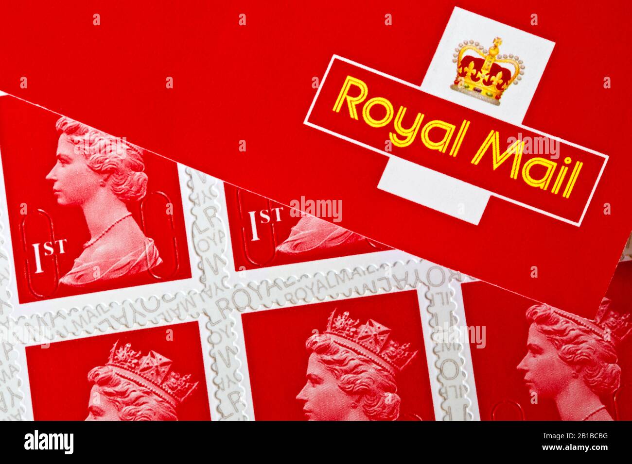 Royal Mail 1st class stamps Stock Photo Alamy