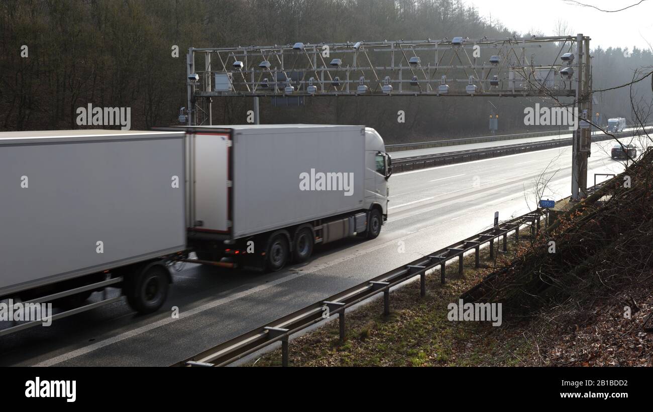 Toll collect, Maut Stock Photo