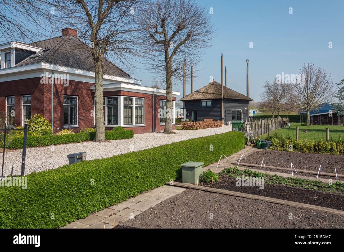 Nootdorp, The Netherlands, April 7, 2019 Beautiful bungalow with