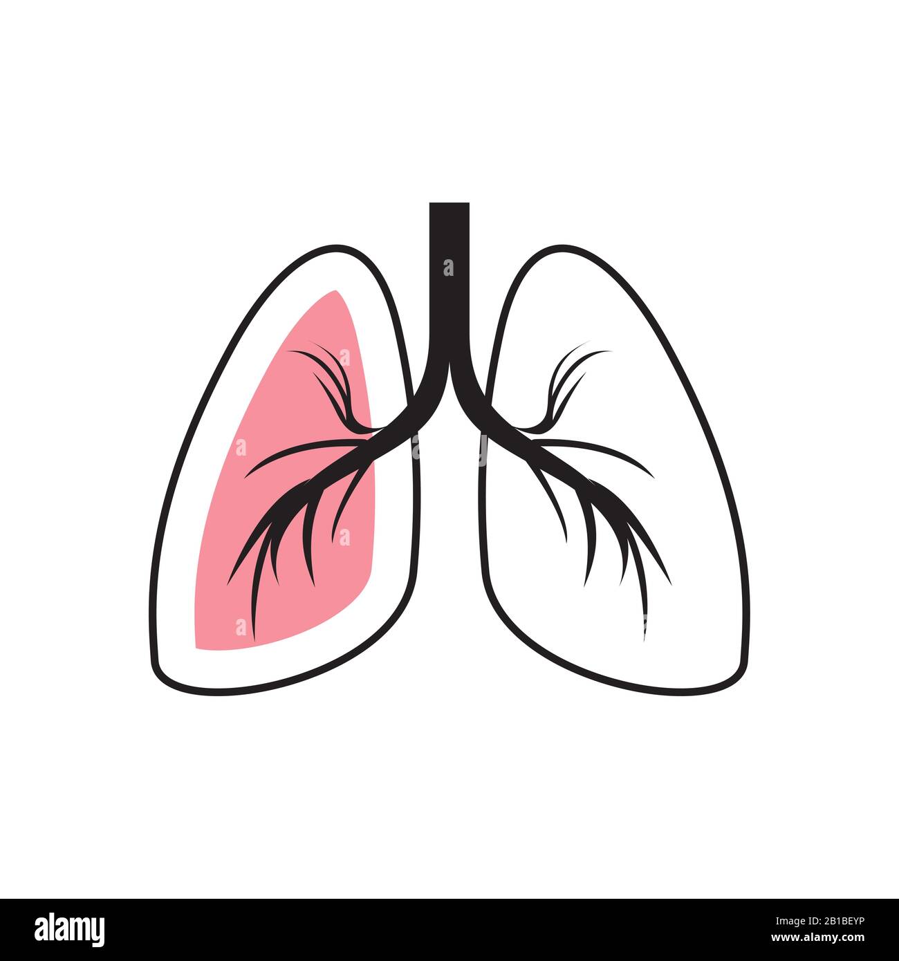 Isolated lungs icon vector design Stock Vector Image & Art - Alamy