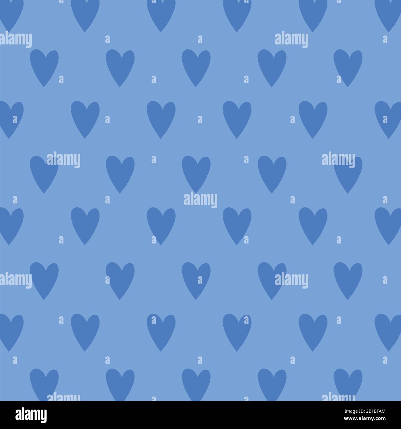 Isolated blue hearts background vector design Stock Vector Image & Art ...