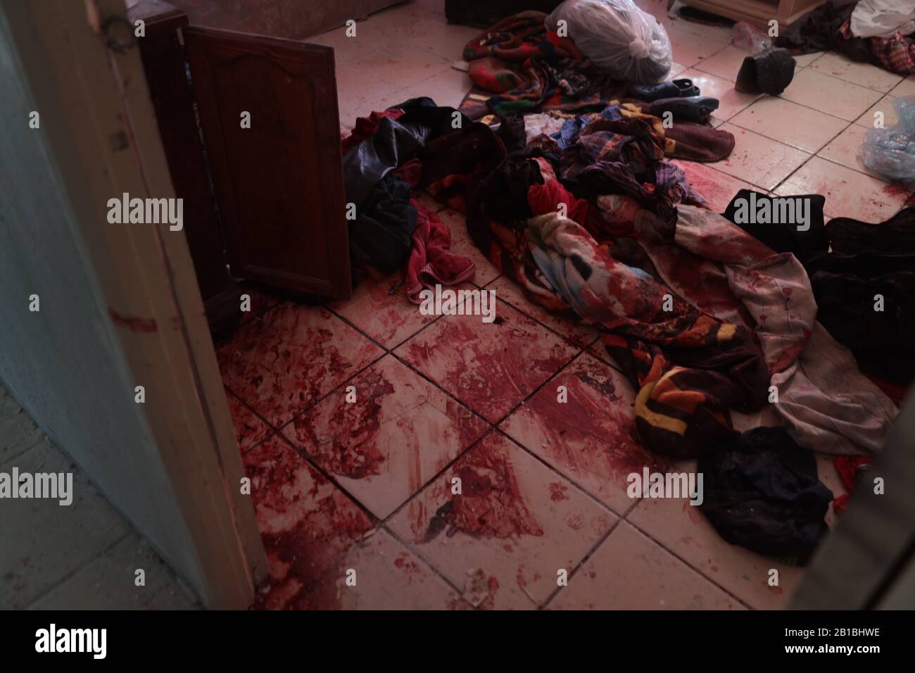 2 22 2020 Editors Note Image Contains Graphic Content Crime Scene In Ciudad Juarez Home Where Police Against Criminals Face Gunshots Six Criminals Were Killed And Two Policemen Were Injured Photo By David Peinado Pacific