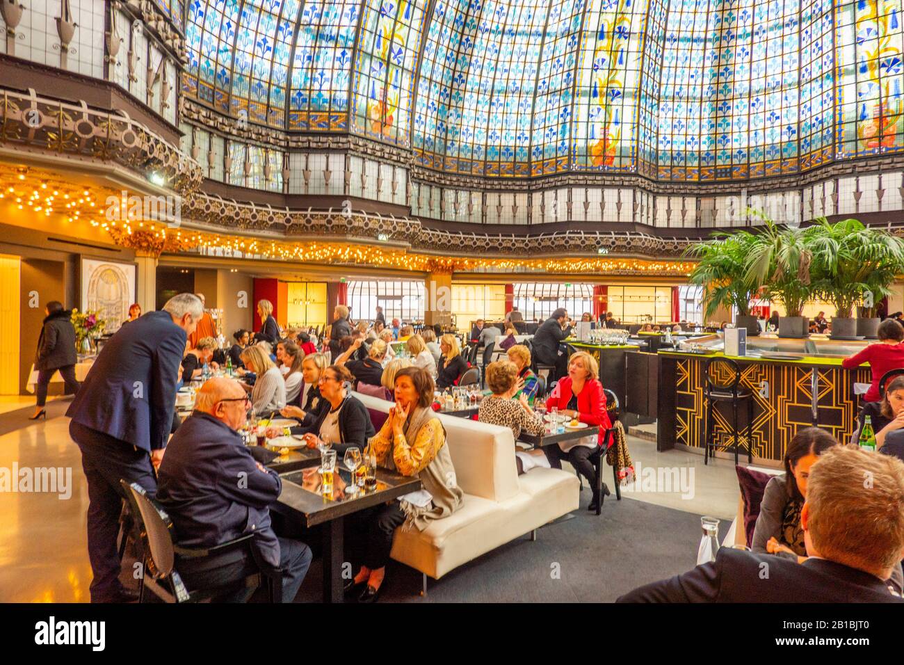 Brasserie Printemps luxe department store Paris France Stock Photo Alamy