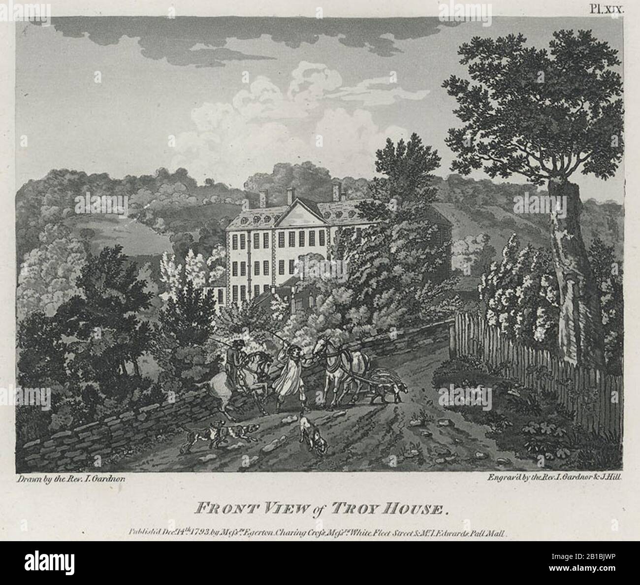 Front View of Troy House (3375600 Stock Photo Alamy