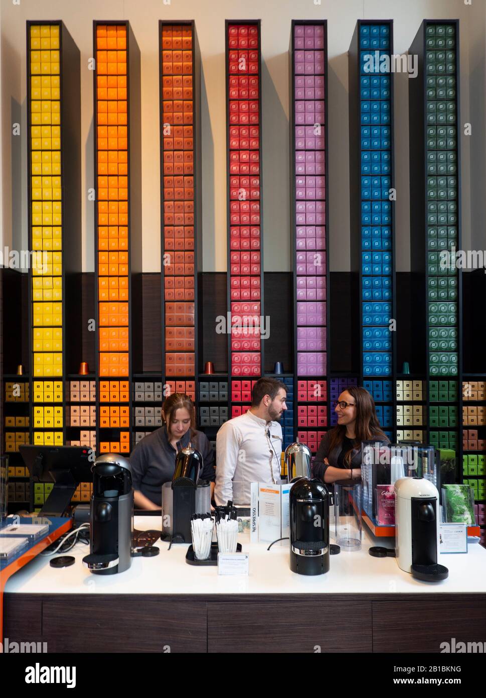 Nespresso Paris Opera store France Stock Photo - Alamy