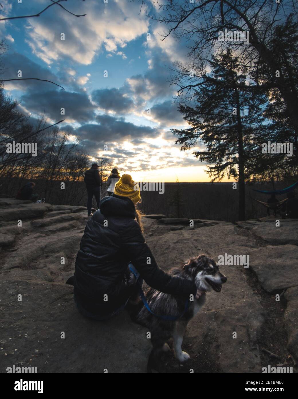 Hiking in the Cuyahoga Valley National Park Stock Photo