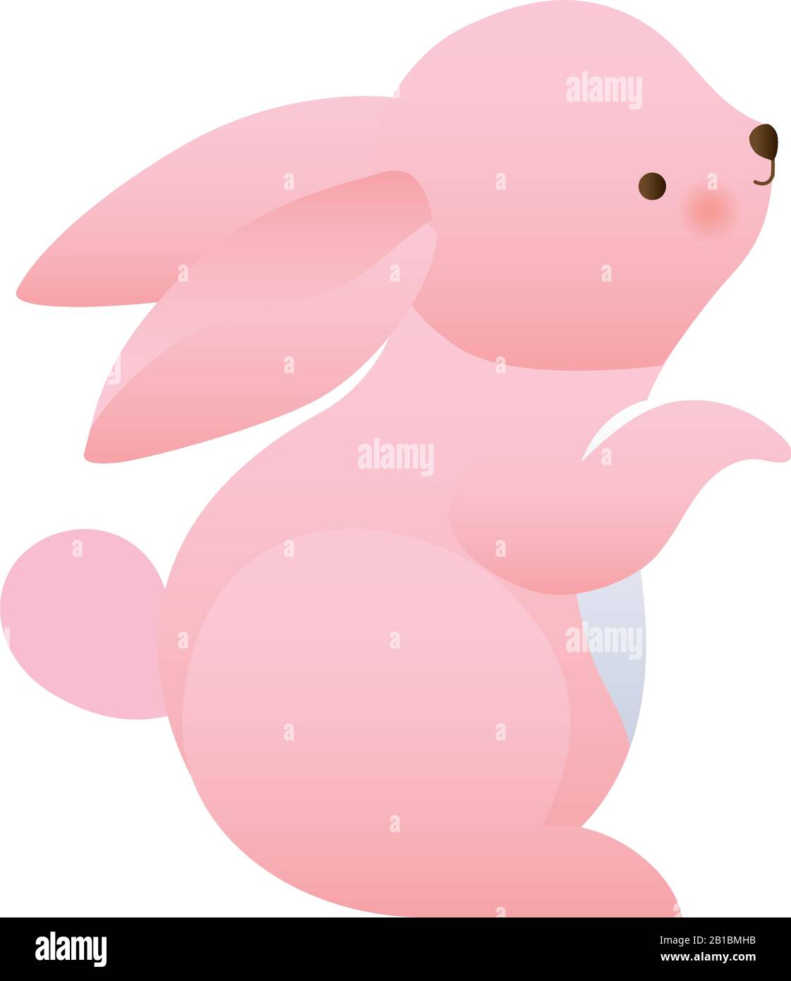 Cute rabbit cartoon vector design Stock Vector Image & Art - Alamy