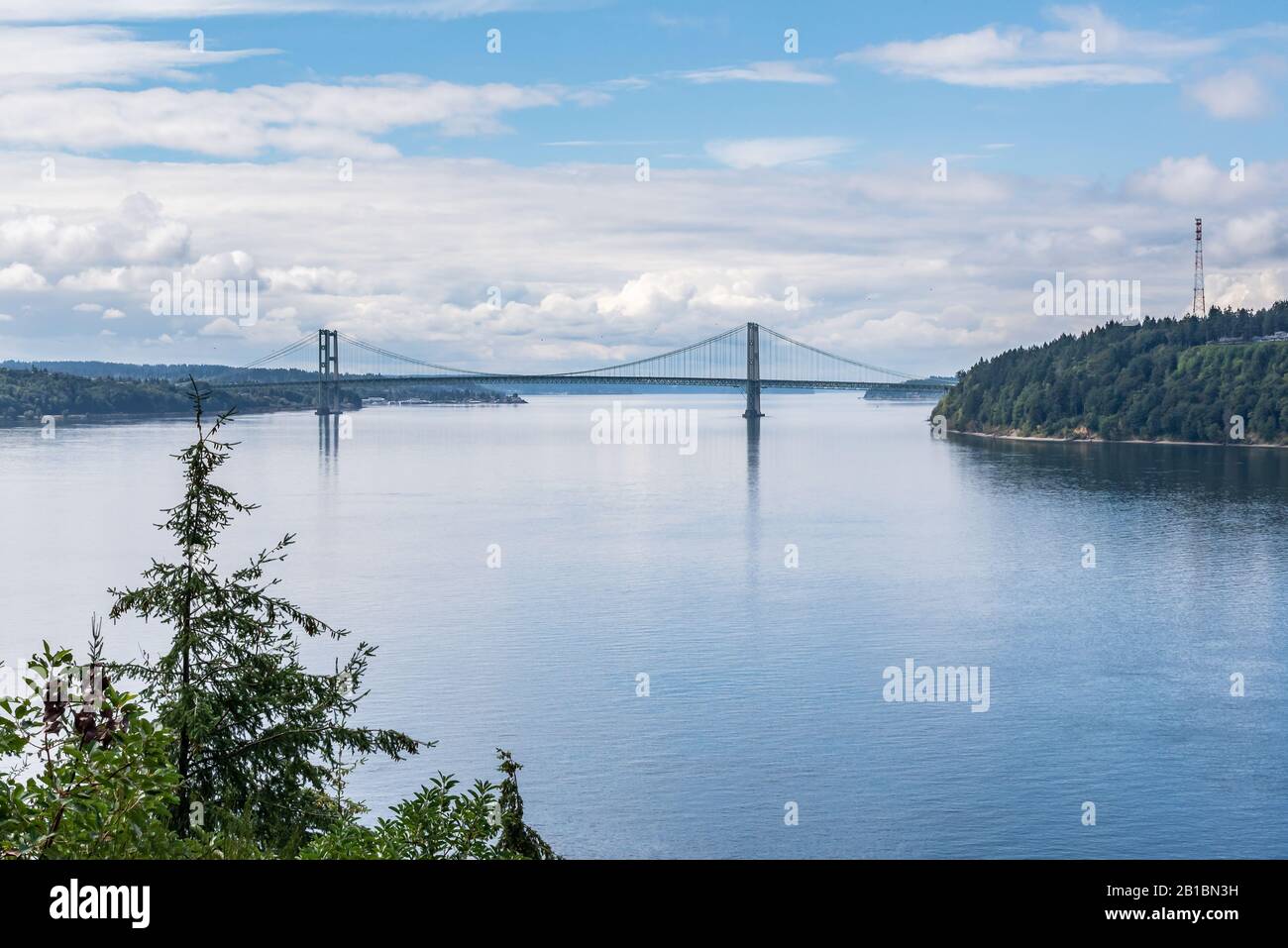 The Narrows bridge is actually two suspension bridges over Puget Sound, serving as a link