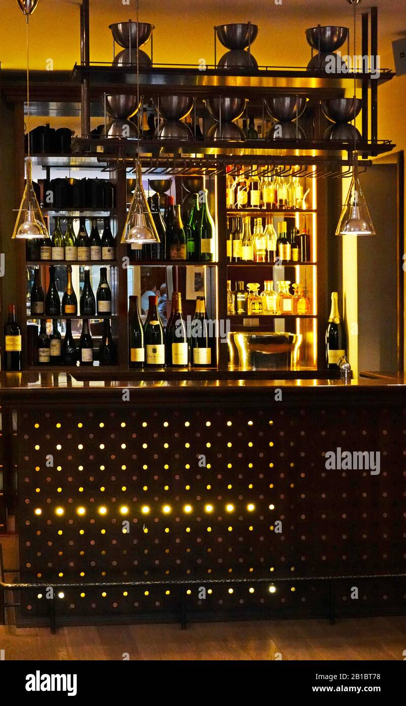 bar in Paris France Stock Photo Alamy
