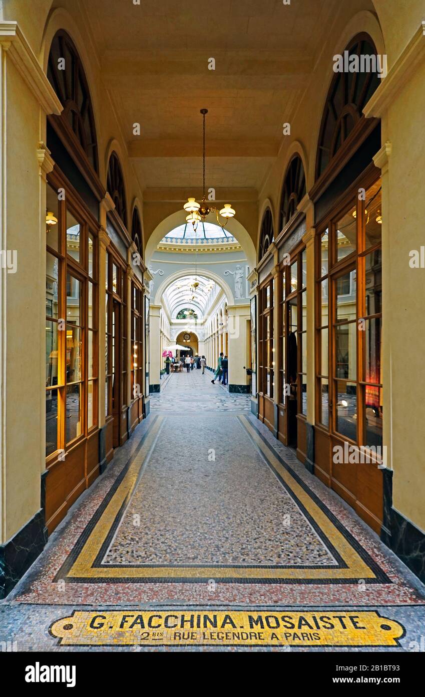 Galerie Vivienne shops Paris France Stock Photo Alamy