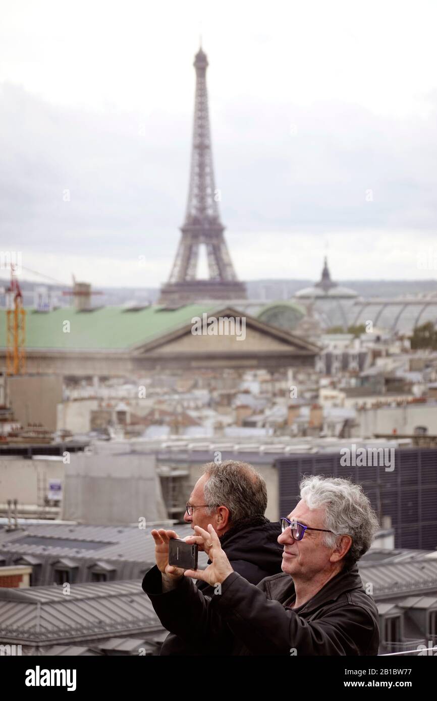 View Of Paris From The Rooftop Of Galeries Lafayette Photograph by