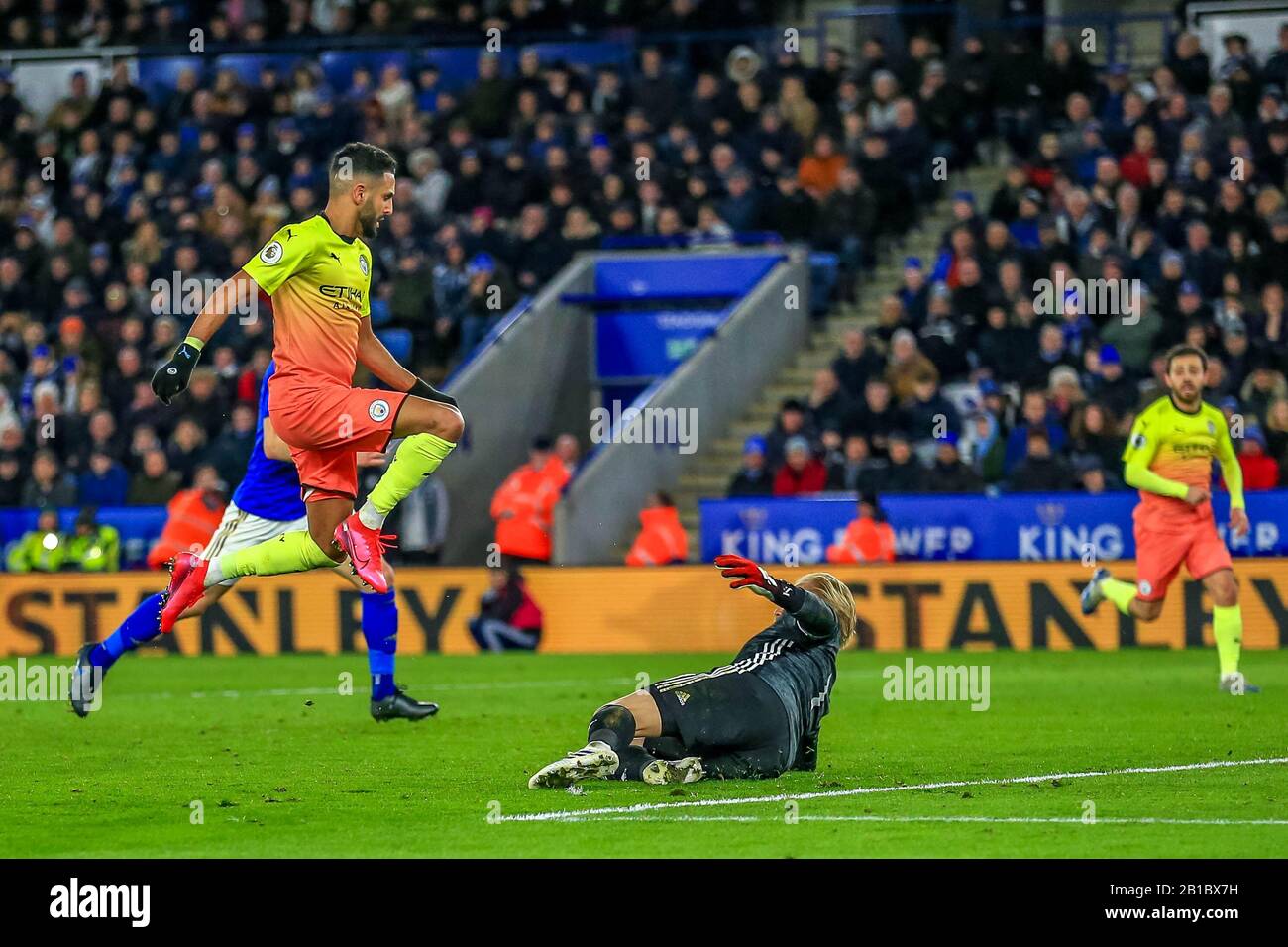 22nd February King Power Stadium Leicester England Premier League Leicester City V Manchester City Riyad