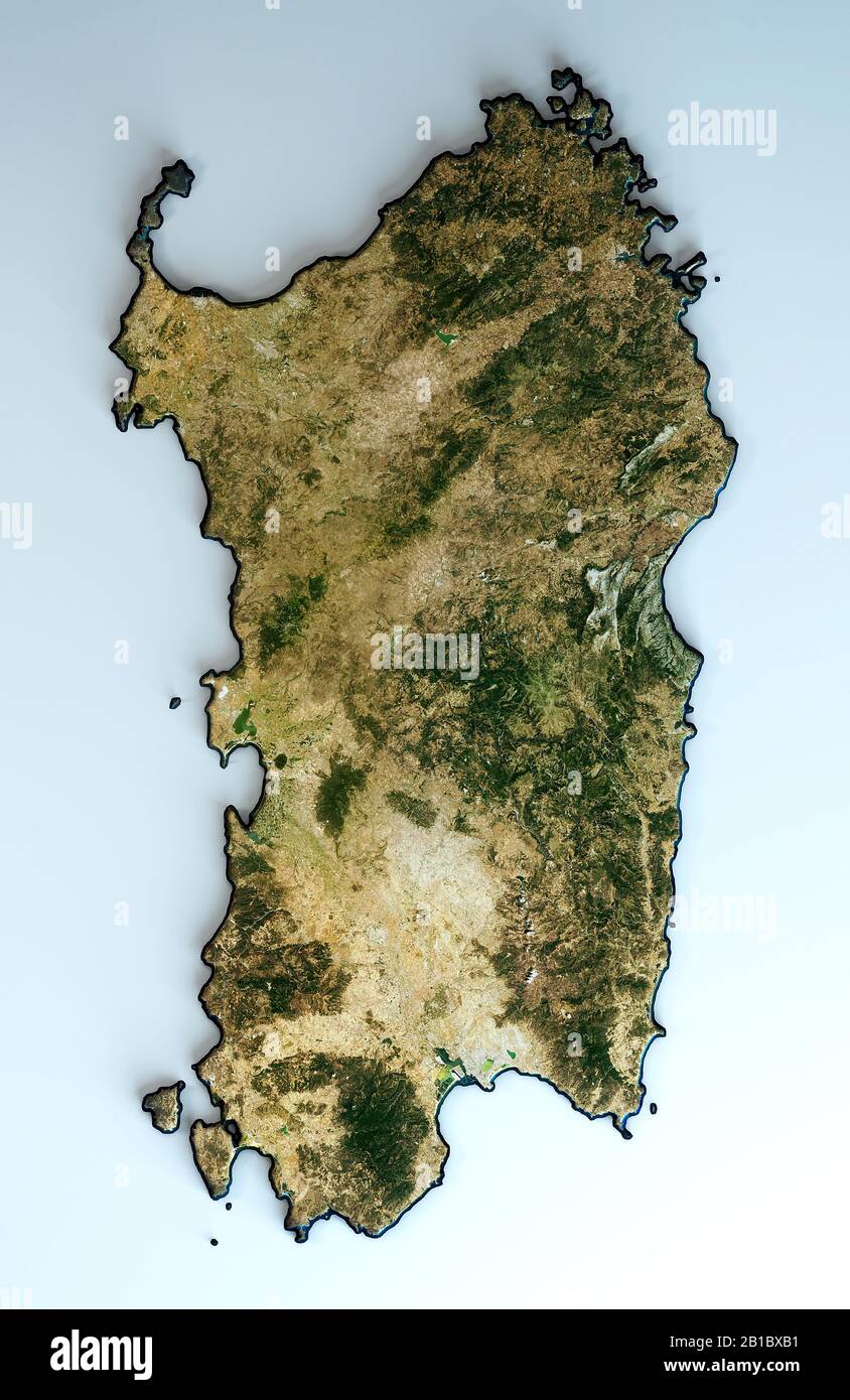 Satellite view sardinia hi-res stock photography and images - Alamy