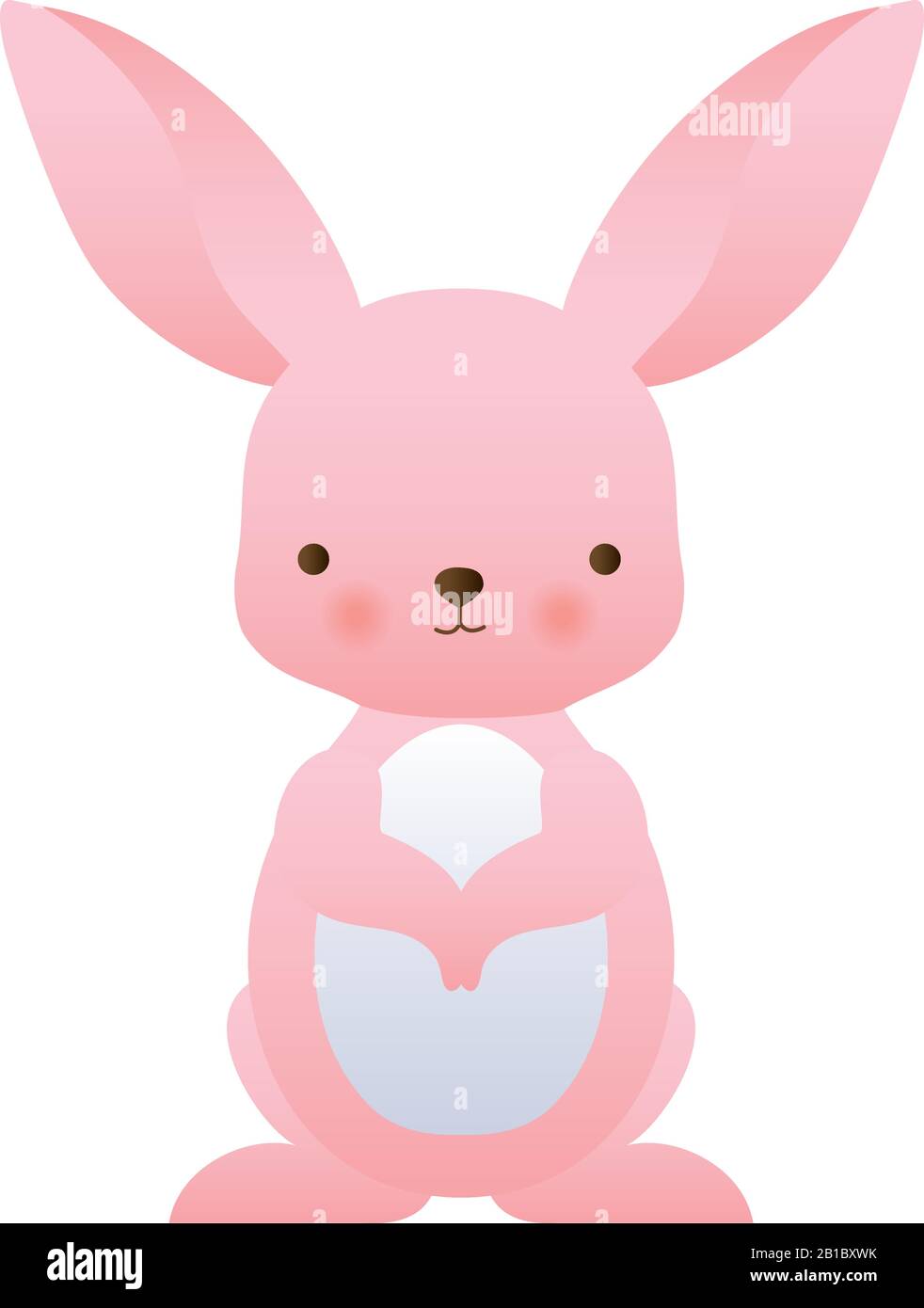 Cute rabbit cartoon vector design Stock Vector Image & Art - Alamy