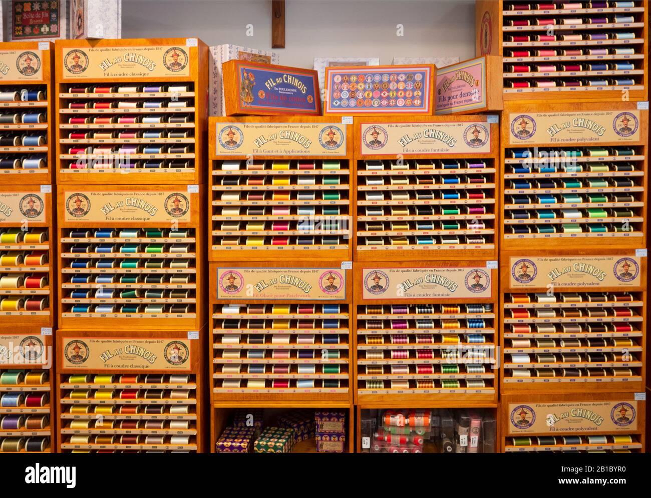 Maison Sajou sewing store Paris France Stock Photo Alamy