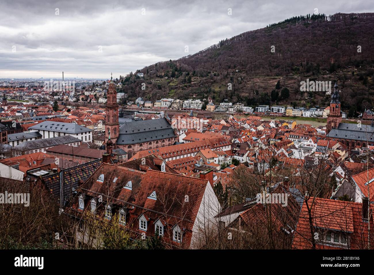 Heidelberg from above Stock Photo