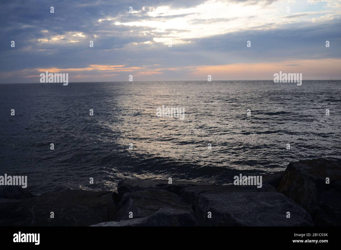 ATLANTIC LIGHTS June sunrise over the Absecon bay in Atlantic city