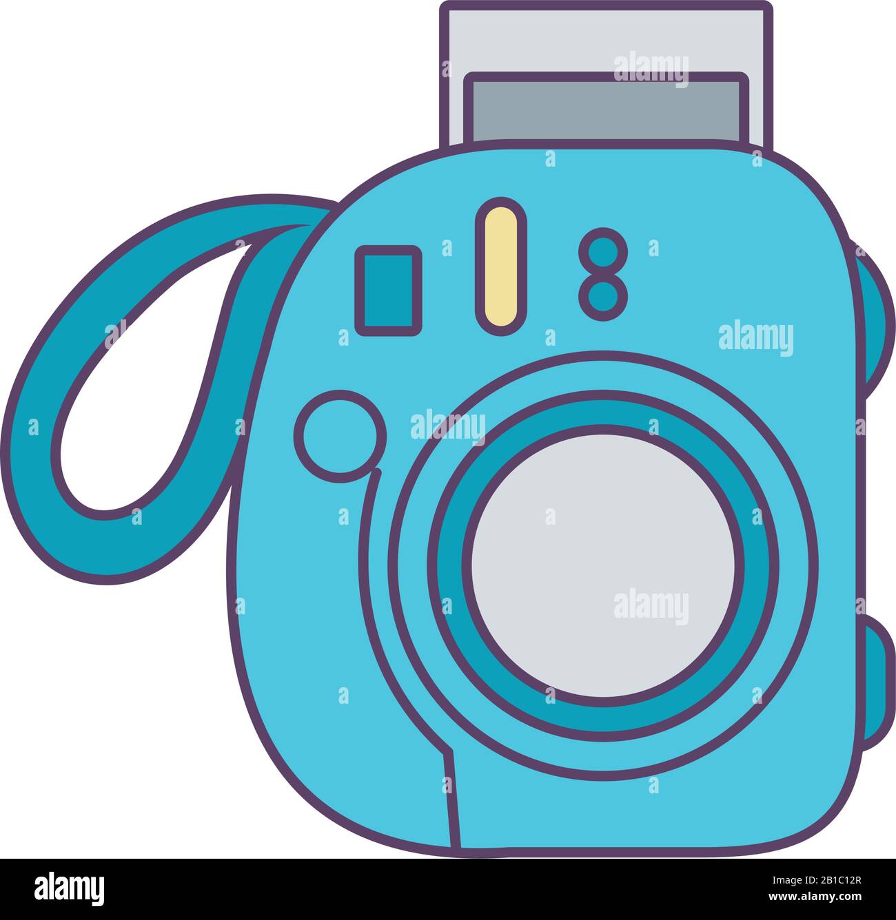 Camera device line and fill style icon design, Gadget technology ...